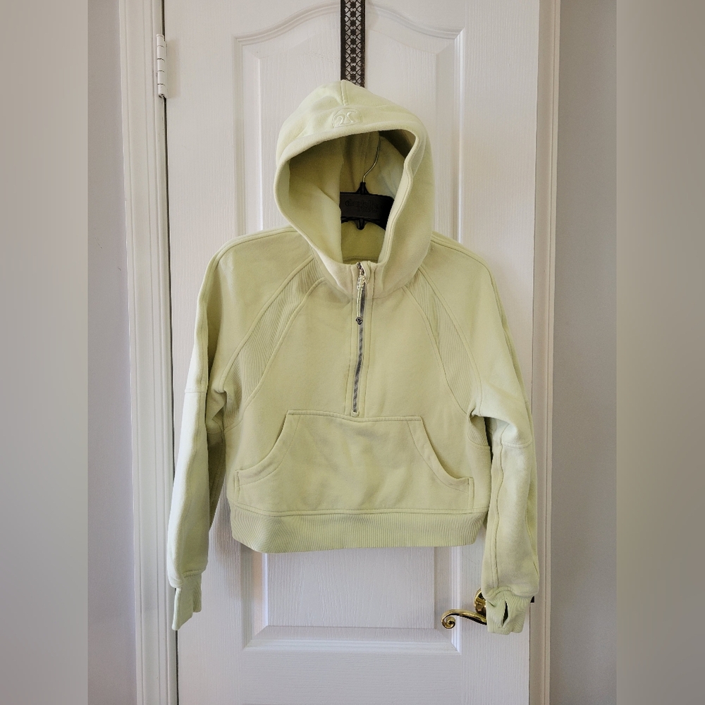 Lululemon Scuba Oversized Half-Zip Hoodie Dewy Size XS/S Cropped